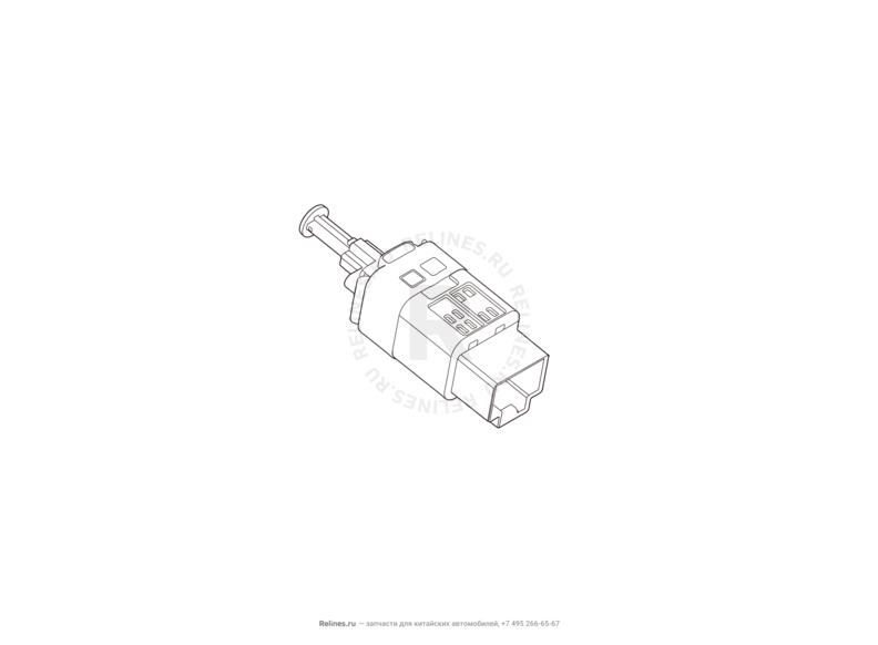 Запчасти Haval H9 Поколение I — рестайлинг I (2017) Бензин — Датчик педали сцепления и выключатель стоп-сигнала — схема
