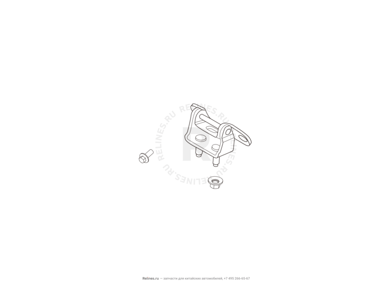 Запчасти Haval F7 Поколение I (2018) 2.0л, 4x2 (КПП: 1500000CDB120R) — Петли двери багажника — схема
