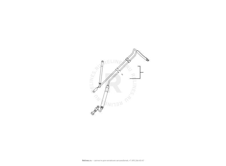 Запчасти Great Wall Hover H2 Поколение I (2005)  — Трубка гидроусилителя (ГУР) (4) — схема