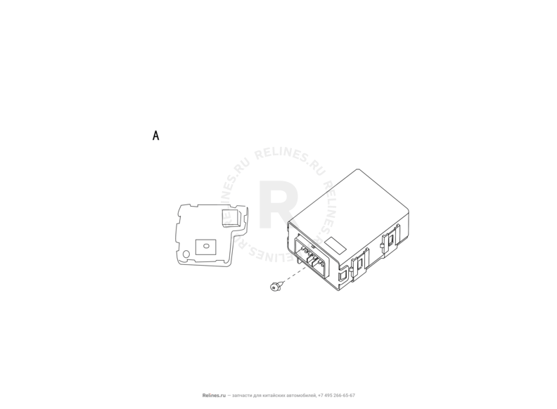 Блок и брелок центрального замка Great Wall Hover H2 — схема