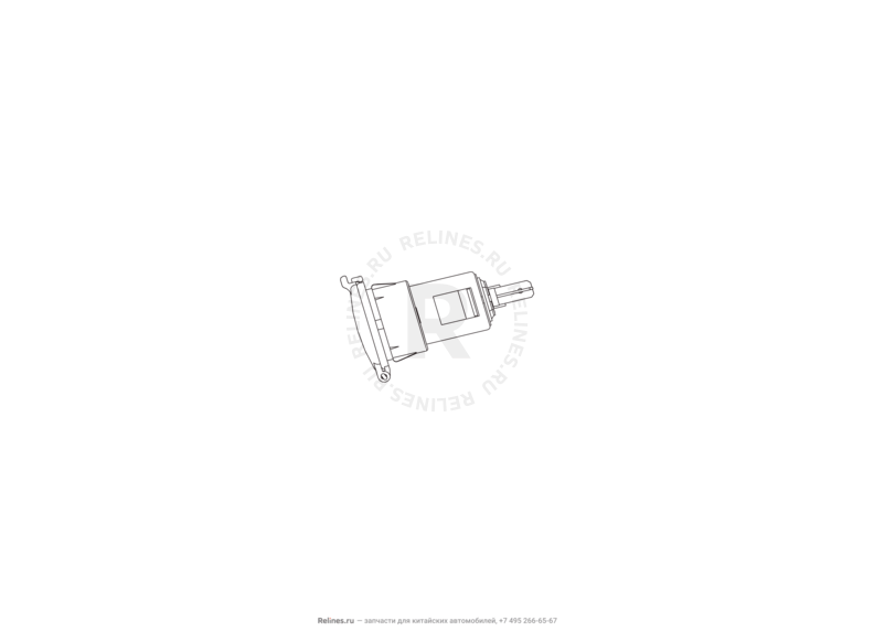 Запчасти Great Wall Hover M4 Поколение I (2012) 1.5л, МКПП — Розетка прикуривателя дополнительная — схема