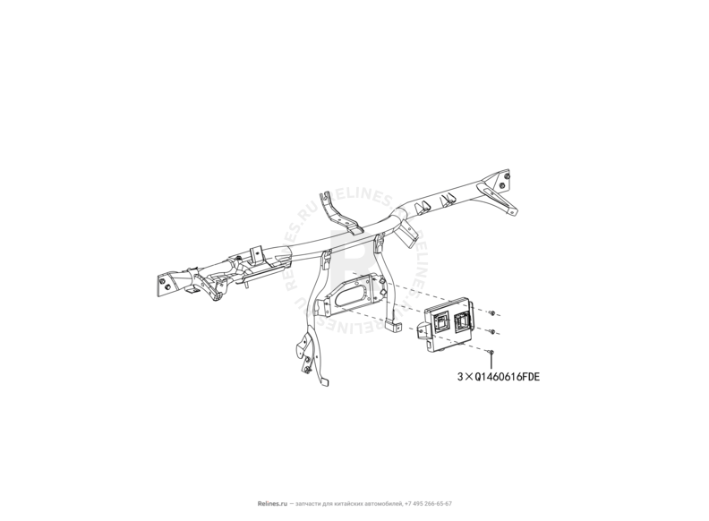 Запчасти Great Wall Hover H3 Поколение I — рестайлинг (2014) 2.0л, турбо, 4×4 — Блок управления кузовной электроникой — схема