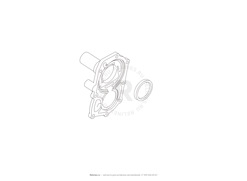 Запчасти Great Wall Hover H3 Поколение I — рестайлинг (2014) 2.0л, турбо, 4×4 — Трансмиссия (коробка переключения передач, КПП) (3) — схема