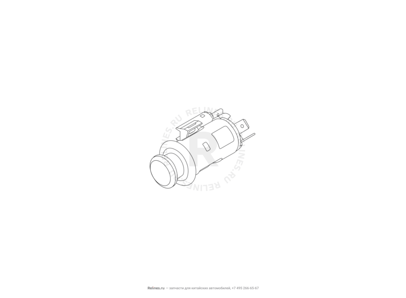Запчасти Great Wall Hover H3 Поколение I — рестайлинг (2014) 2.0л, турбо, 4×4 — Прикуриватель — схема