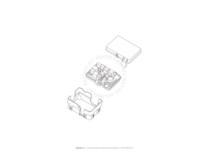 Запчасти Great Wall Hover H3 Поколение I — рестайлинг (2014) 2.0л, турбо, 4×4 — Блок предохранителей, предохранители и реле (2) — схема