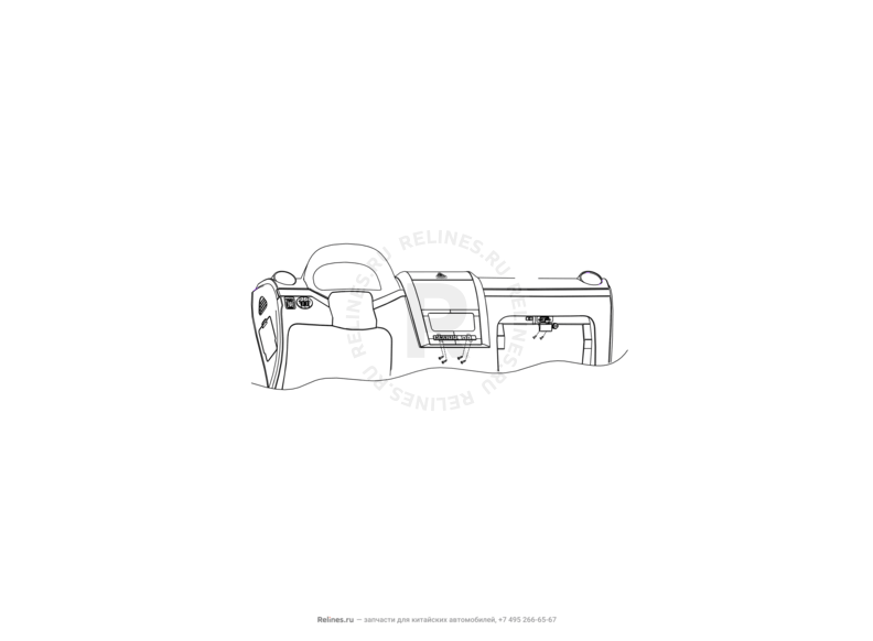 Запчасти Great Wall Hover H3 Поколение I — рестайлинг (2014) 2.0л, турбо, 4×4 — Выключатели, переключатели, кнопки (7) — схема