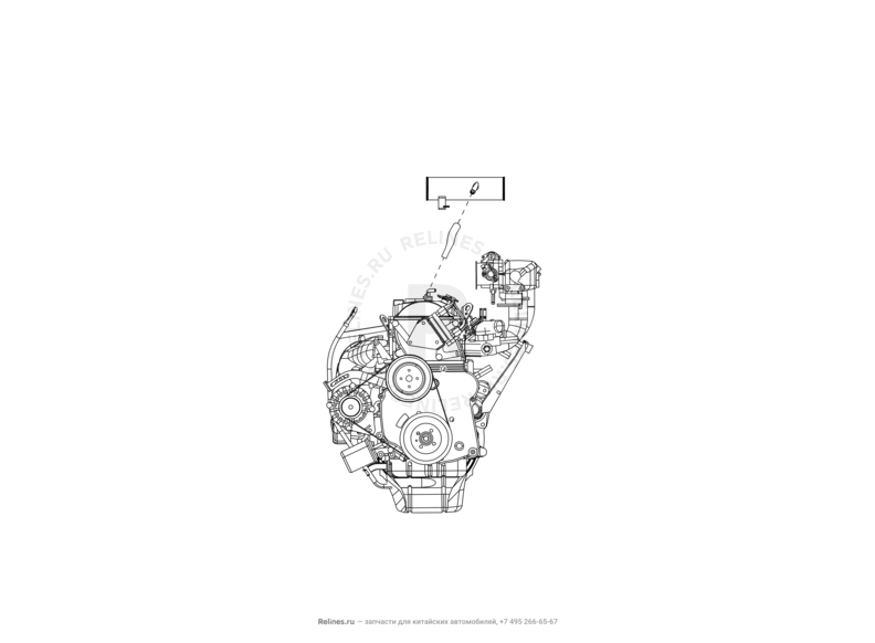 Запчасти Great Wall Hover H5 Поколение I (2010) 2.4л, бензин, 4x4, МКПП — Патрубок системы вентиляции картера — схема