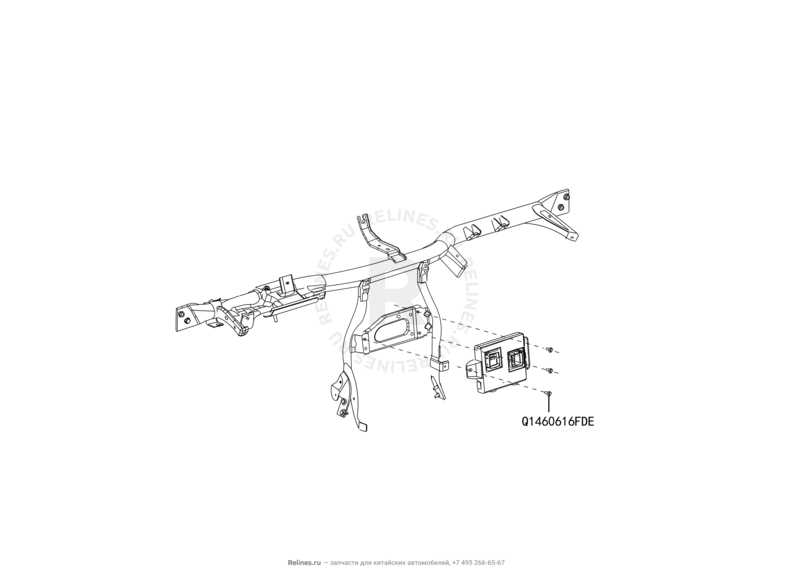 Запчасти Great Wall Hover H5 Поколение I (2010) 2.4л, бензин, 4x4, МКПП — Блок управления кузовной электроникой — схема
