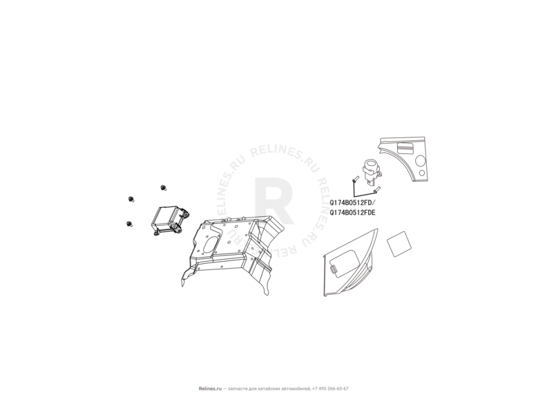 Модуль управления подушками безопасности (Airbag) Great Wall Hover H5 — схема