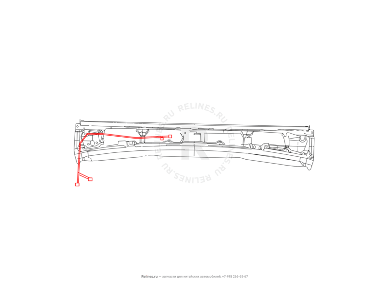 Проводка задней части кузова (1) Great Wall Hover H5 — схема