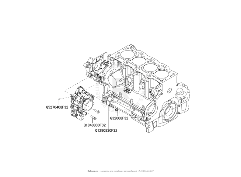 Запчасти Great Wall Hover H5 Поколение I (2010) 2.0л, дизель, 4x4, АКПП — Топливный насос высокого давления (ТНВД) — схема