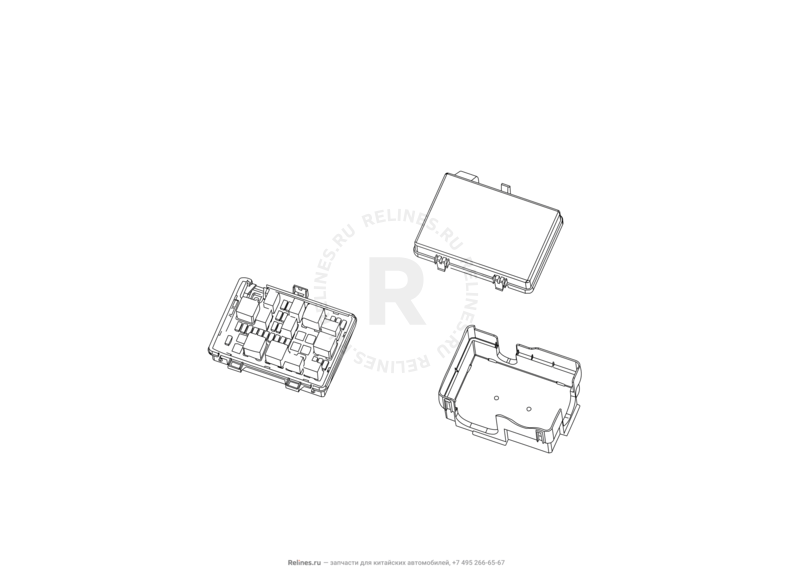 Запчасти Great Wall Hover H5 Поколение I (2010) 2.0л, дизель, 4x4, АКПП — Блок предохранителей, предохранители и реле (3) — схема