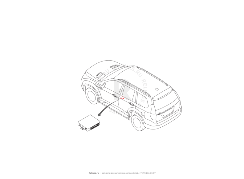 Запчасти Haval H9 Поколение I (2014) Бензин — Модуль памяти сидения — схема