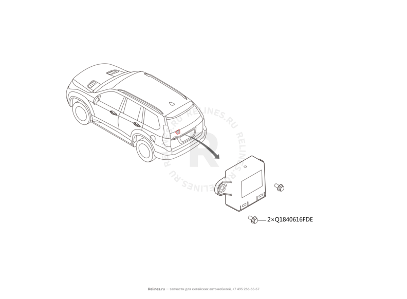 Запчасти Haval H9 Поколение I (2014) Бензин — Блок управления кузовной электроникой — схема