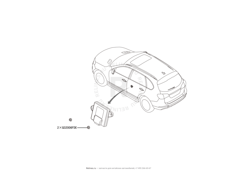 Запчасти Haval H8 Поколение I (2013) 4x4 — Блок управления кузовной электроникой — схема