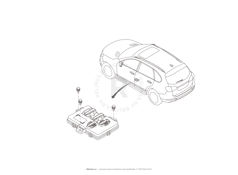 Запчасти Haval H8 Поколение I (2013) 4x2 — Блок управления кузовной электроникой — схема