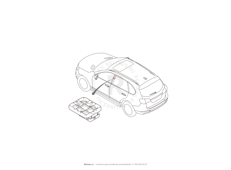 Запчасти Haval H8 Поколение I (2013) 4x2 — Иммобилайзер и его комплектующие (2) — схема