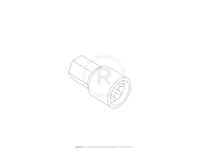 Запчасти Haval H8 Поколение I (2013) 4x2 — Набор автомобилиста (домкрат, знак аварийной остановки, крюк буксировочный, балонный ключ) (2) — схема