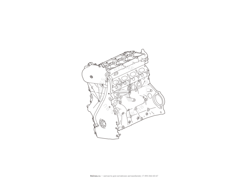 Запчасти Haval H6 Coupe Поколение I (2015) 2.0л, 4x2, АКПП — Двигатель — схема