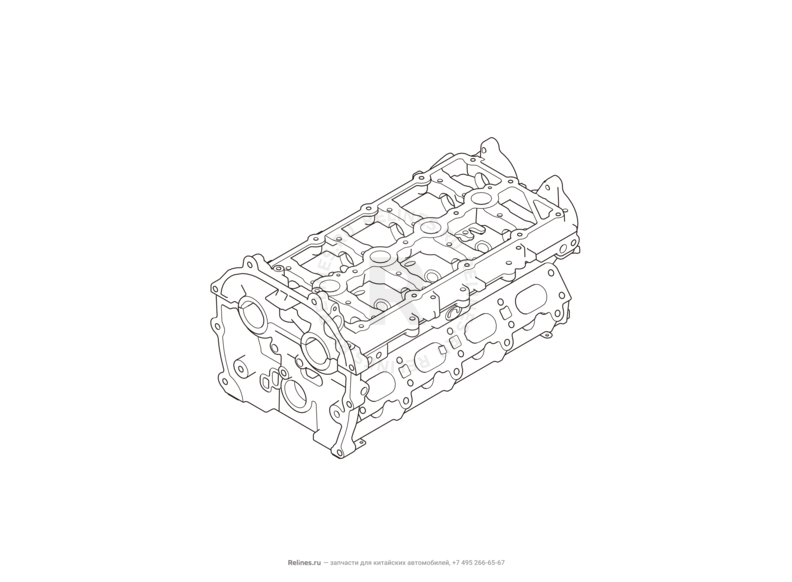 Запчасти Haval H6 Coupe Поколение I (2015) 2.0л, 4x4, МКПП — Головка блока цилиндров — схема