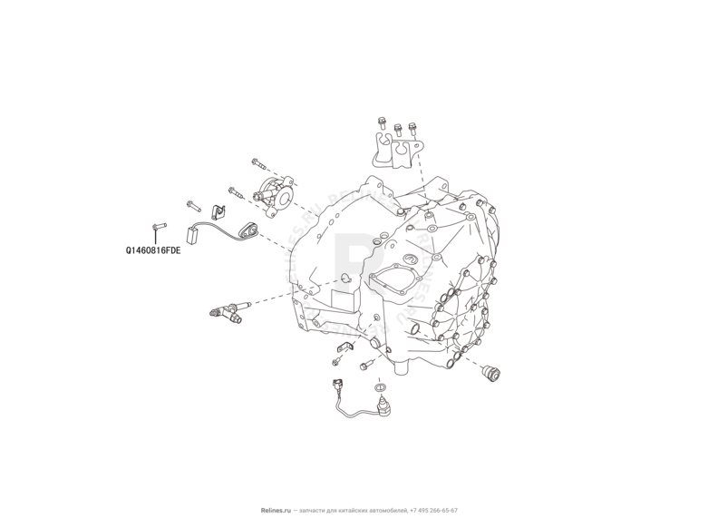 Запчасти Haval H6 Coupe Поколение I (2015) 2.0л, 4x2, МКПП — Выжимной подшипник сцепления — схема