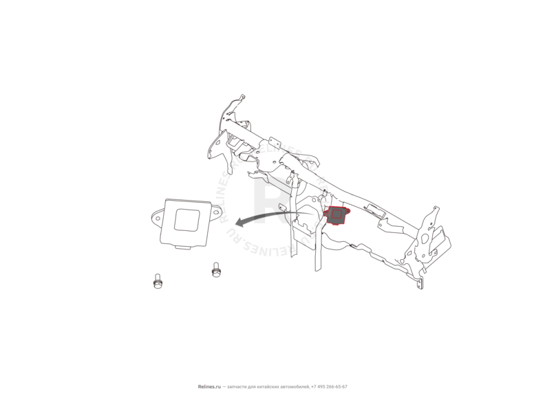 Запчасти Haval H6 Coupe Поколение I (2015) 2.0л, 4x4, МКПП — Блок управления кузовной электроникой — схема