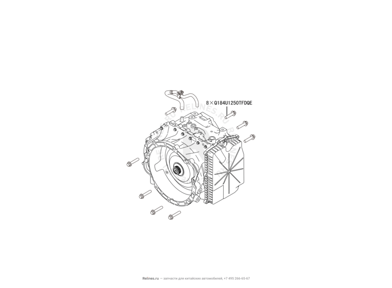 Трансмиссия (коробка переключения передач, КПП) Haval H6 Coupe — схема