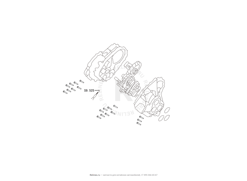 Запчасти Great Wall Hover H6 Поколение I (2011) 2.0л, дизель, 4х4, МКПП — Дифференциал (2) — схема
