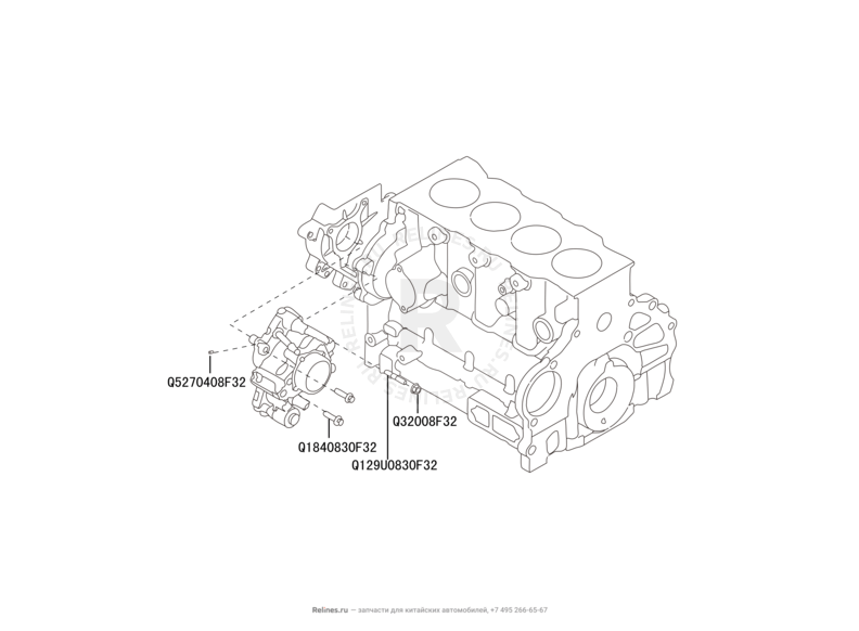 Запчасти Great Wall Hover H6 Поколение I (2011) 2.0л, дизель, 4х4, МКПП — Топливный насос высокого давления (ТНВД) — схема