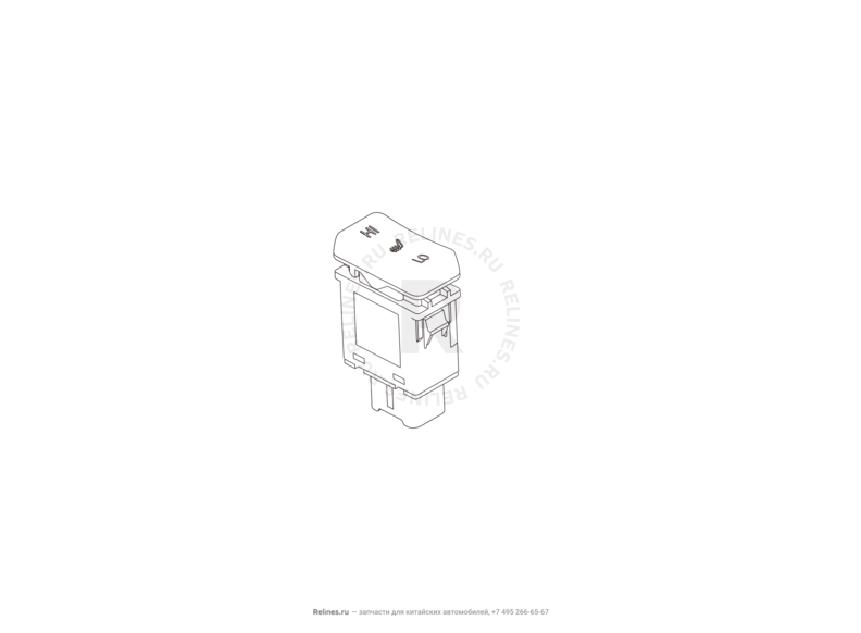 Запчасти Great Wall Hover H6 Поколение I (2011) 2.0л, дизель, 4х4, МКПП — Кнопка обогрева сиденья — схема