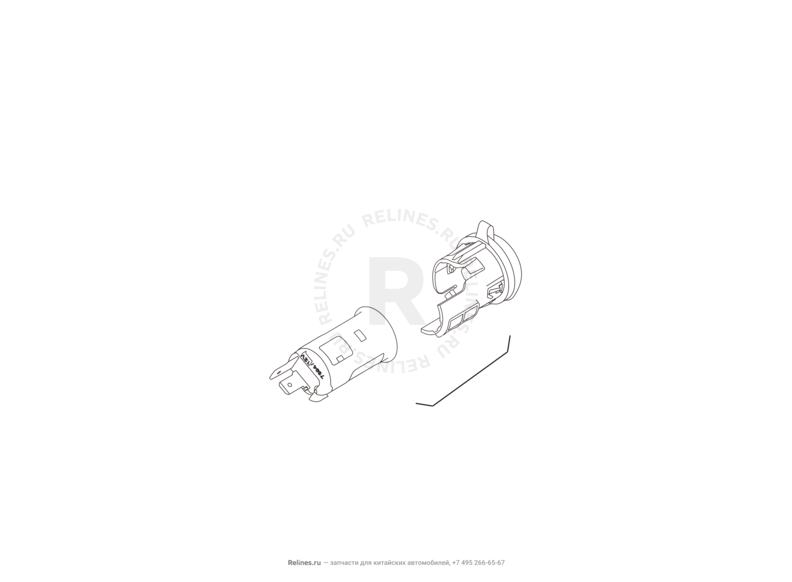 Розетка прикуривателя дополнительная Haval H6 Coupe — схема