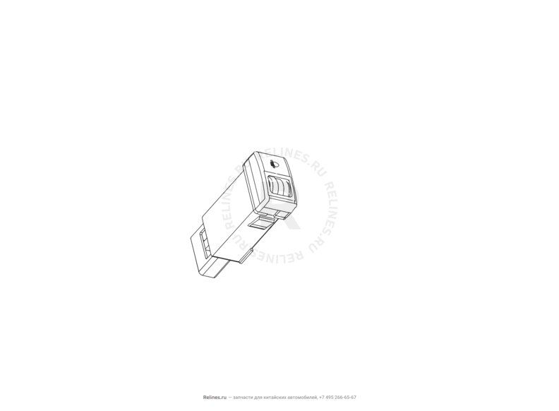 Запчасти Great Wall Hover H6 Поколение I (2011) 1.5л, бензин, 4x2, МКПП — Кнопка регулировки фар головного света — схема