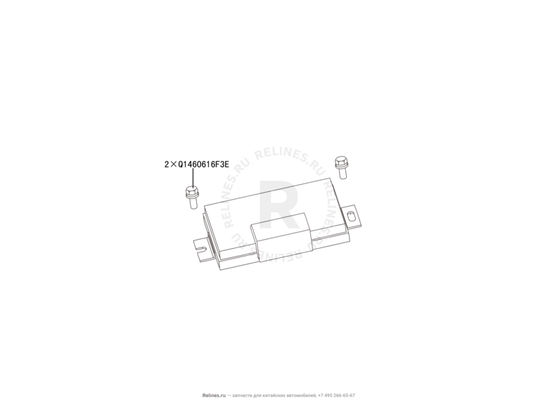 Запчасти Great Wall Hover H6 Поколение I (2011) 2.0л, дизель, 4х4, МКПП — Электронный блок управления полным приводом — схема