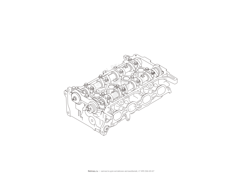 Запчасти Great Wall Hover H6 Поколение I (2011) 1.5л, бензин, 4x2, МКПП — Головка блока цилиндров — схема