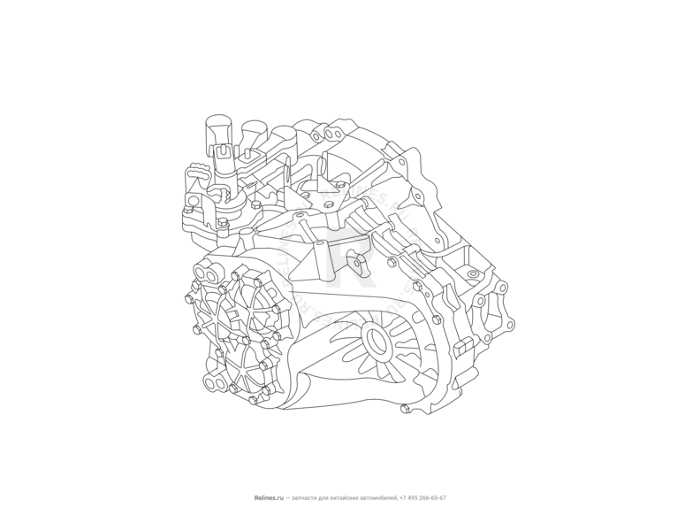 Трансмиссия (коробка переключения передач, КПП) Great Wall Hover H6 — схема