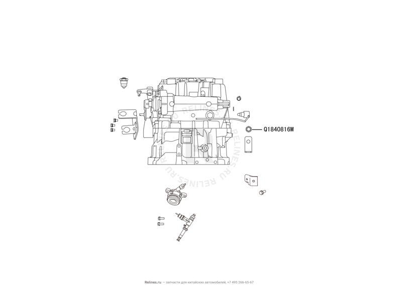 Запчасти Great Wall Hover H6 Поколение I (2011) 1.5л, бензин, 4x4, МКПП — Выжимной подшипник сцепления — схема