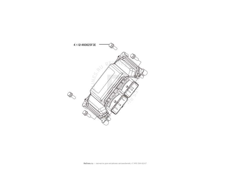Запчасти Haval H2 Поколение I (2014) 4x4, МКПП (CC7150FM22) — Блок управления двигателем — схема