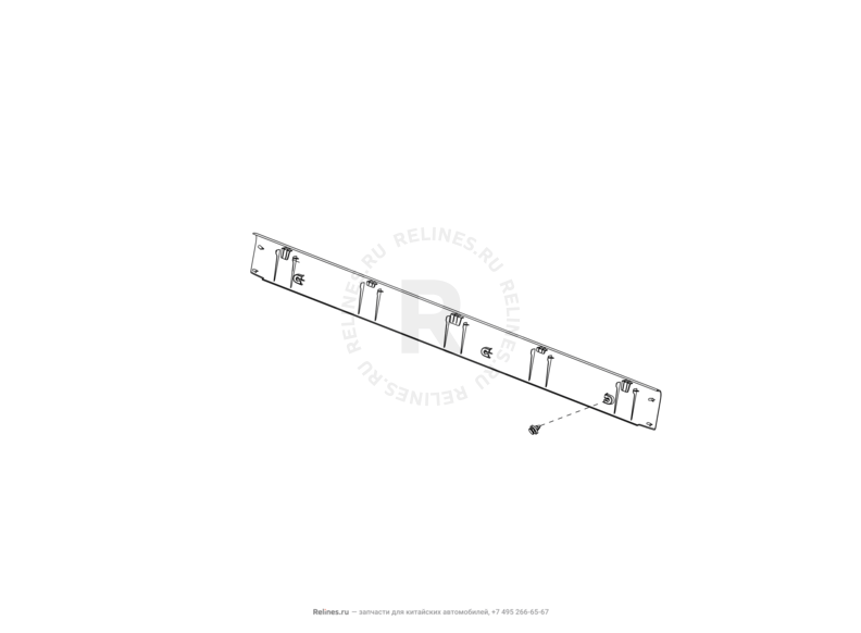 Шторка и накладка порога багажника (1) Great Wall Wingle — схема