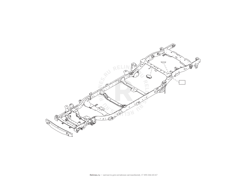 Запчасти Great Wall Wingle 7 Поколение I (2018) 4x4 — Подушки грузового отсека (2) — схема