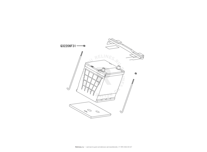 Аккумулятор Great Wall Hover M4 — схема