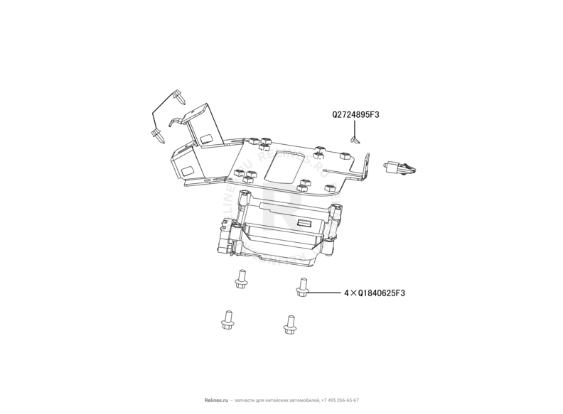 Запчасти Great Wall Hover M4 Поколение I (2012) 1.5л, МКПП — Блок управления двигателем — схема