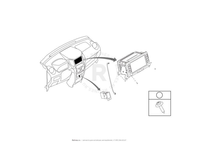 Мультимедийная система Great Wall Hover M4 — схема