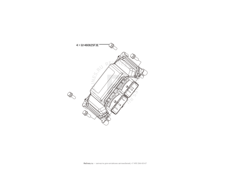 Запчасти Haval H2 Поколение I (2014) 4x2, МКПП (CC7150FM00) — Блок управления двигателем — схема