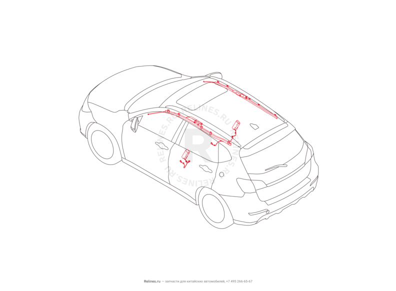 Запчасти Haval H2 Поколение I (2014) 4x2, АКПП (CC7150FM07) — Подушки безопасности (2) — схема