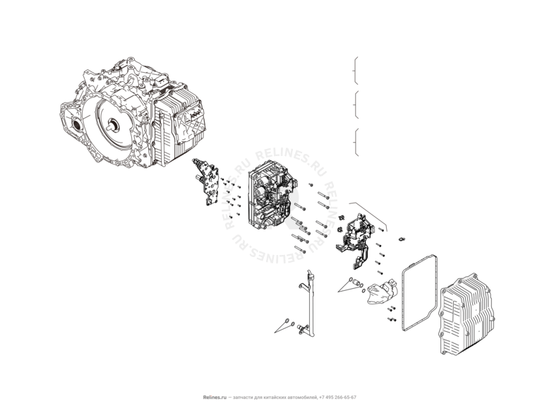 Датчик давления гидравлического модуля сцепления Haval F7 — схема