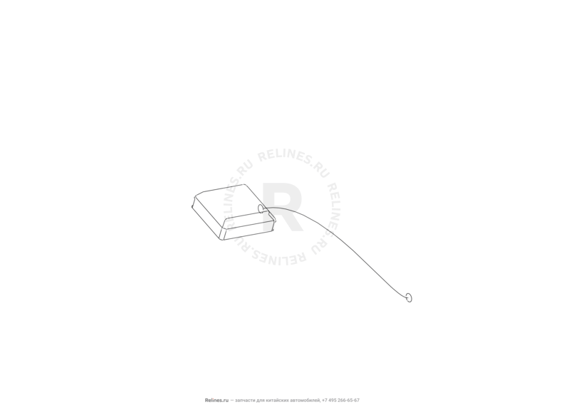 Запчасти Great Wall Cowry Поколение I (2007) 2.0л, МКПП — Автомагнитола (GPS) и антенна — схема