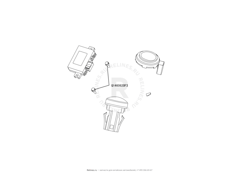 Запчасти Great Wall Hover M2 Поколение I (2010) 4x4, МКПП — Иммобилайзер и его комплектующие — схема