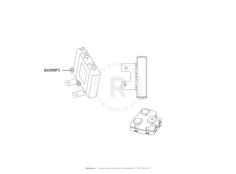 Запчасти Great Wall Coolbear Поколение I (2009) 1.5л, МКПП — Блок и брелок центрального замка — схема