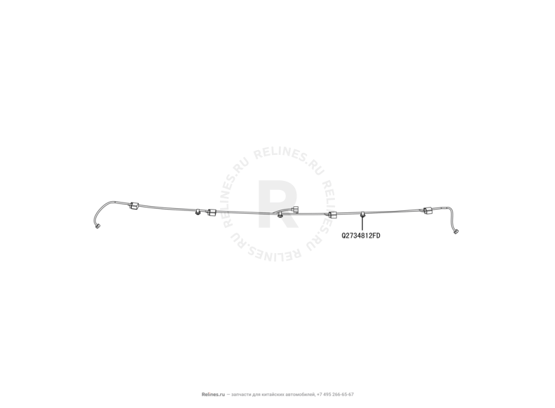 Запчасти Great Wall Hover M2 Поколение I (2010) 4x4, МКПП — Проводка задней части кузова (2) — схема