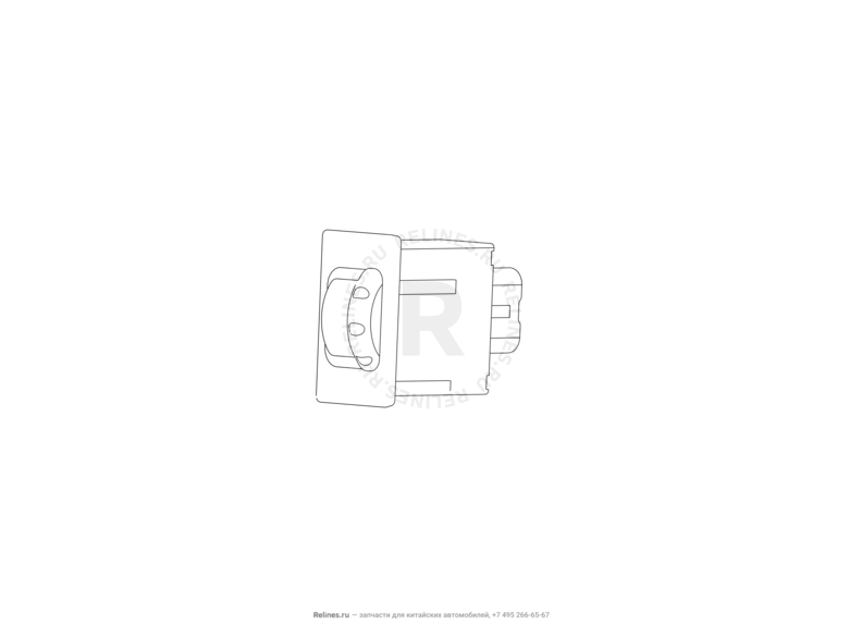 Запчасти Great Wall Hover M2 Поколение I (2010) 4x4, МКПП — Кнопка регулировки яркости комбинации приборов — схема